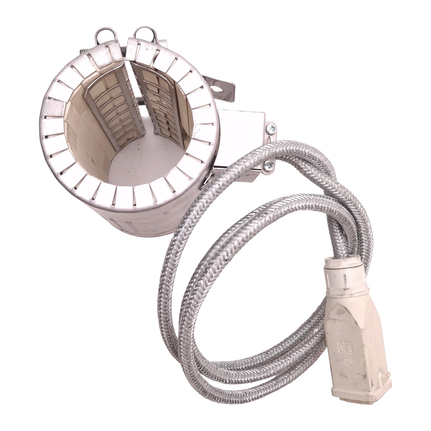 Used 1723454C Ceramic Heater Band 460V 1400W, ø60mm ID, 115mm Length, 4-Pin Plug