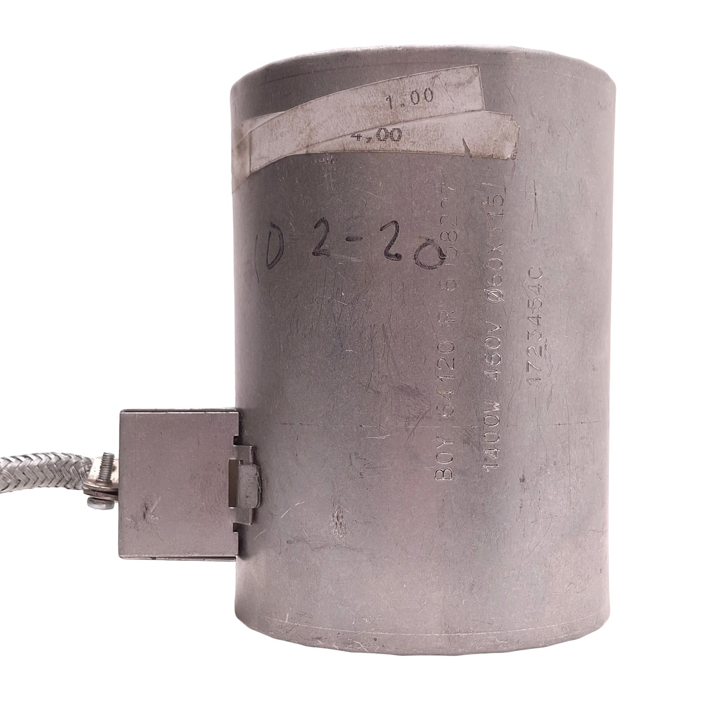 Used 1723454C Ceramic Heater Band 460V 1400W, ø60mm ID, 115mm Length, 4-Pin Plug