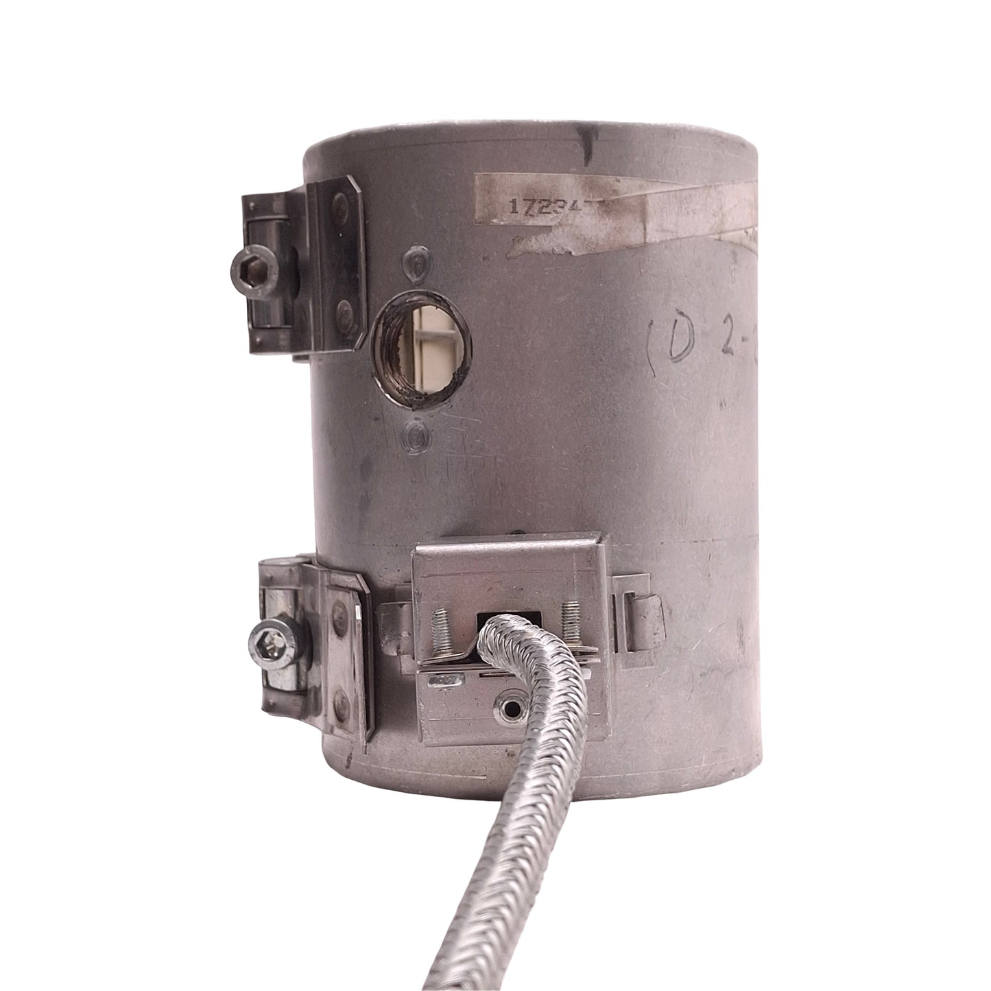 Used 1723454C Ceramic Heater Band 460V 1400W, ø60mm ID, 115mm Length, 4-Pin Plug