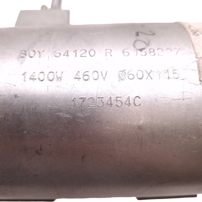 Used 1723454C Ceramic Heater Band 460V 1400W, ø60mm ID, 115mm Length, 4-Pin Plug