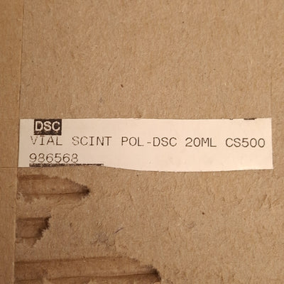 New Lot of 100 Wheaton 986586 Glass Liquid Scintillation Vial w/ Urea Cap, 20mL