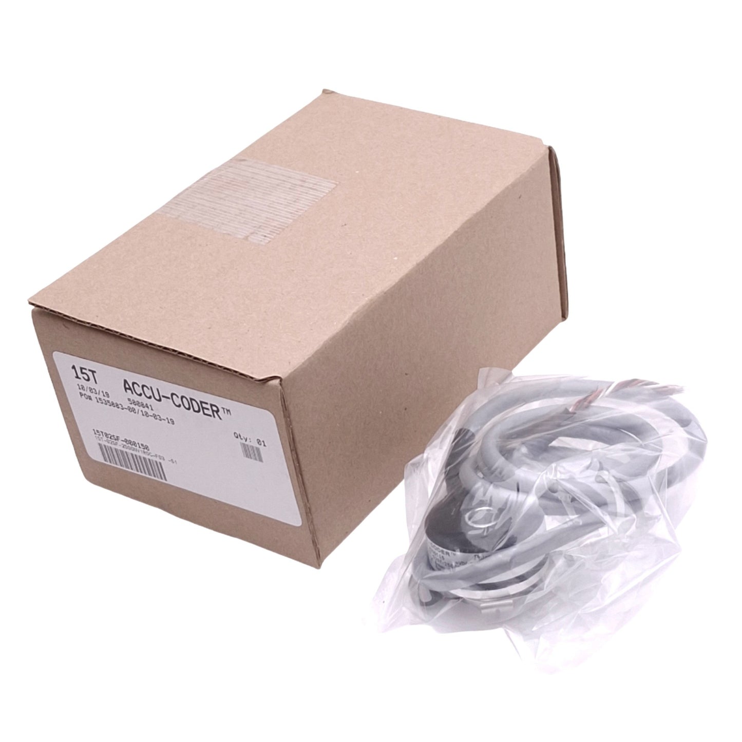 New Encoder Products 15T-02SF-2500NV1ROC-F03-S1 Accu-Coder Rotary Encoder, 2500 CPR
