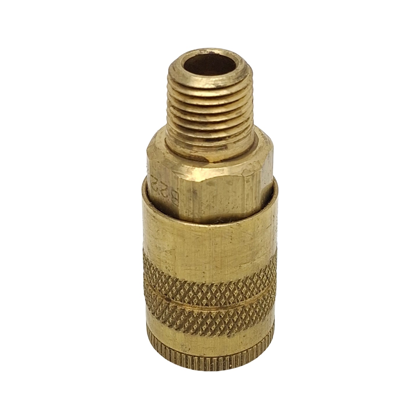 Used Lot of 2 Parker B22 Quick-Connect Pneumatic Coupler, 1/4in Male NPT x 1/4in Body