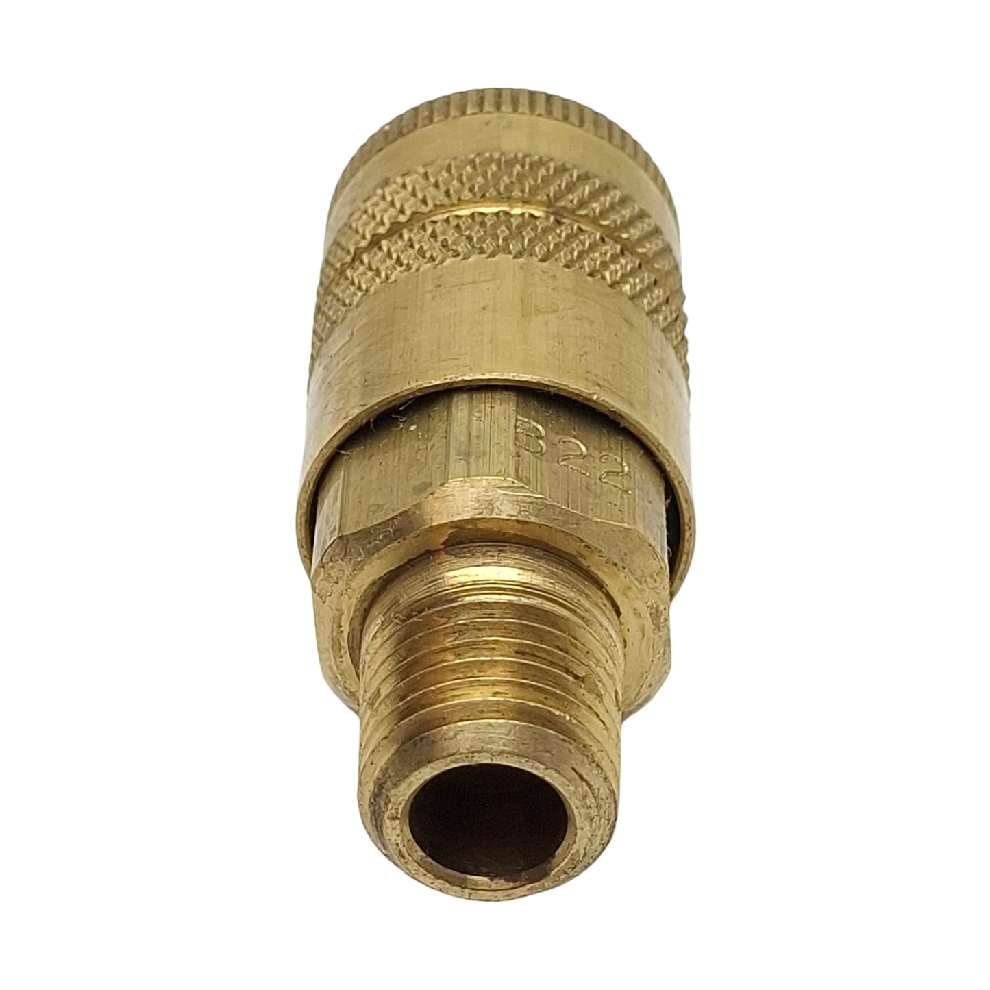 Used Lot of 2 Parker B22 Quick-Connect Pneumatic Coupler, 1/4in Male NPT x 1/4in Body