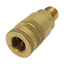 Used Lot of 2 Parker B22 Quick-Connect Pneumatic Coupler, 1/4in Male NPT x 1/4in Body