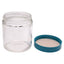 New Lot of 24 Qorpak GLC-01636 Green Cap Glass Sampling Jar, 120mL, ø60mm x 69mm