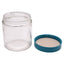 New – Open box Lot of 20 Qorpak GLC-01636 Green Cap Glass Sampling Jar, 120mL, ø60mm x 69mm