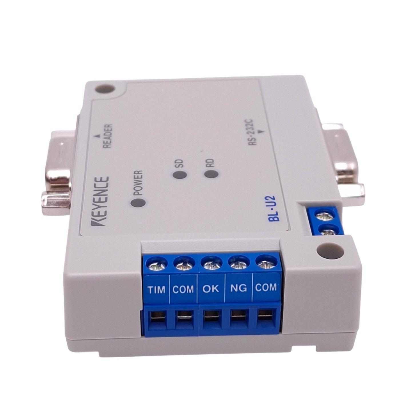 New Keyence BL-U2 Communication Unit, RS-232, 24VDC, 2-NPN 30V 100mA Output, DB9M