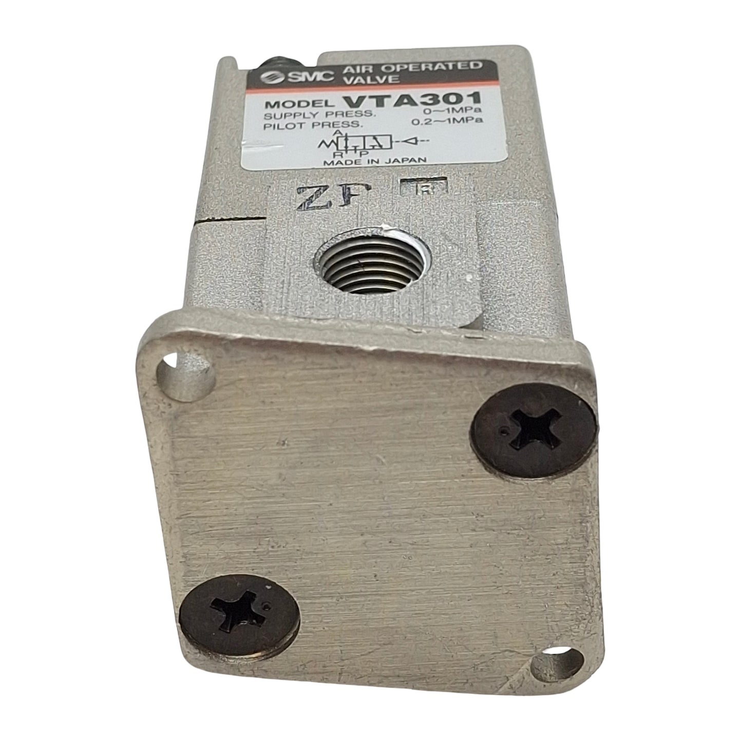 Used SMC VTA301 Pneumatic Valve, 3-Way, 1/8in NPT, 0-1.0MPa, 0.2-1.0MPa Pilot