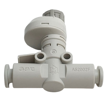 New – Open box Lot of 2 SMC AS2002F-6 Inline Flow Controller Fitting, ø6mm P2C, Push Lock