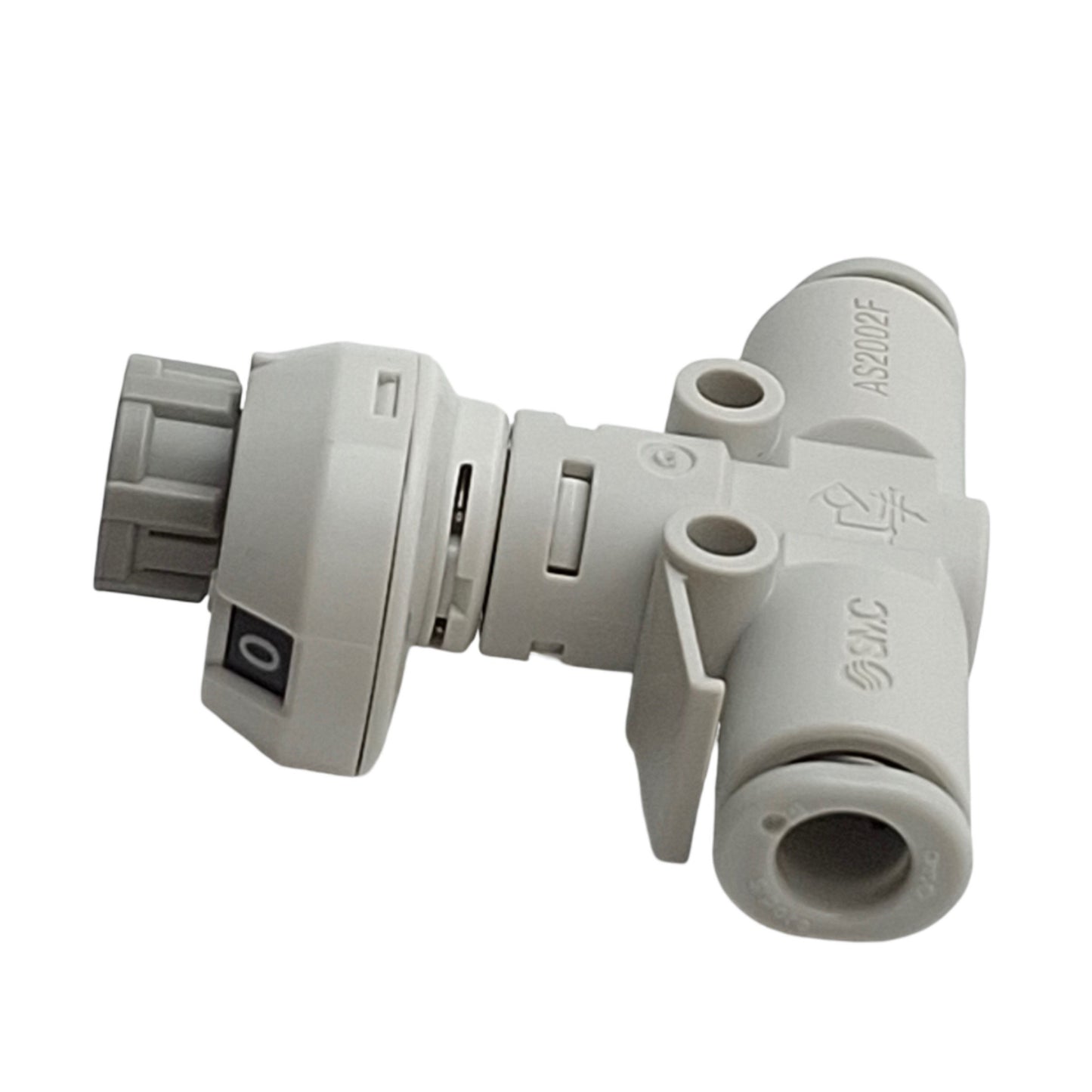 New – Open box Lot of 2 SMC AS2002F-6 Inline Flow Controller Fitting, ø6mm P2C, Push Lock