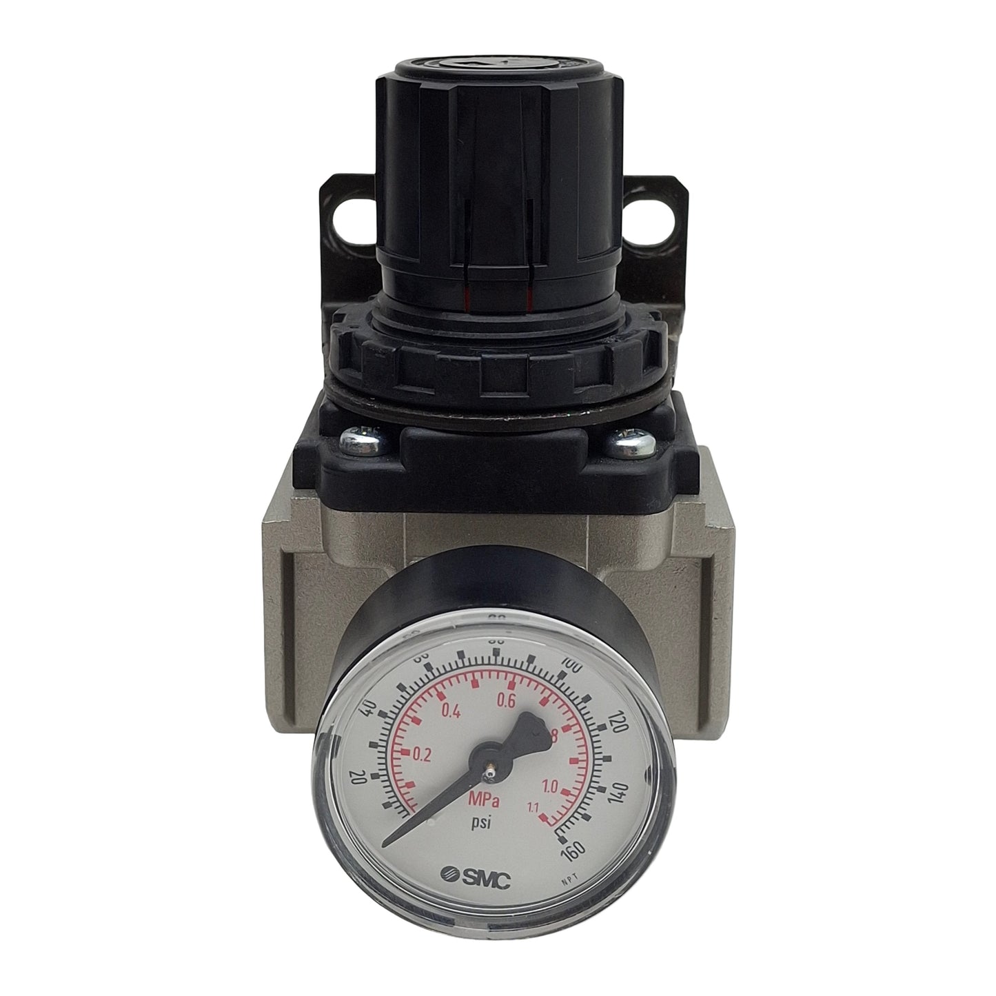 Used SMC AR40-N06-Z Pneumatic Regulator, 3/4in NPT, 1.0MPa Max, 0.05-0.85MPa Set