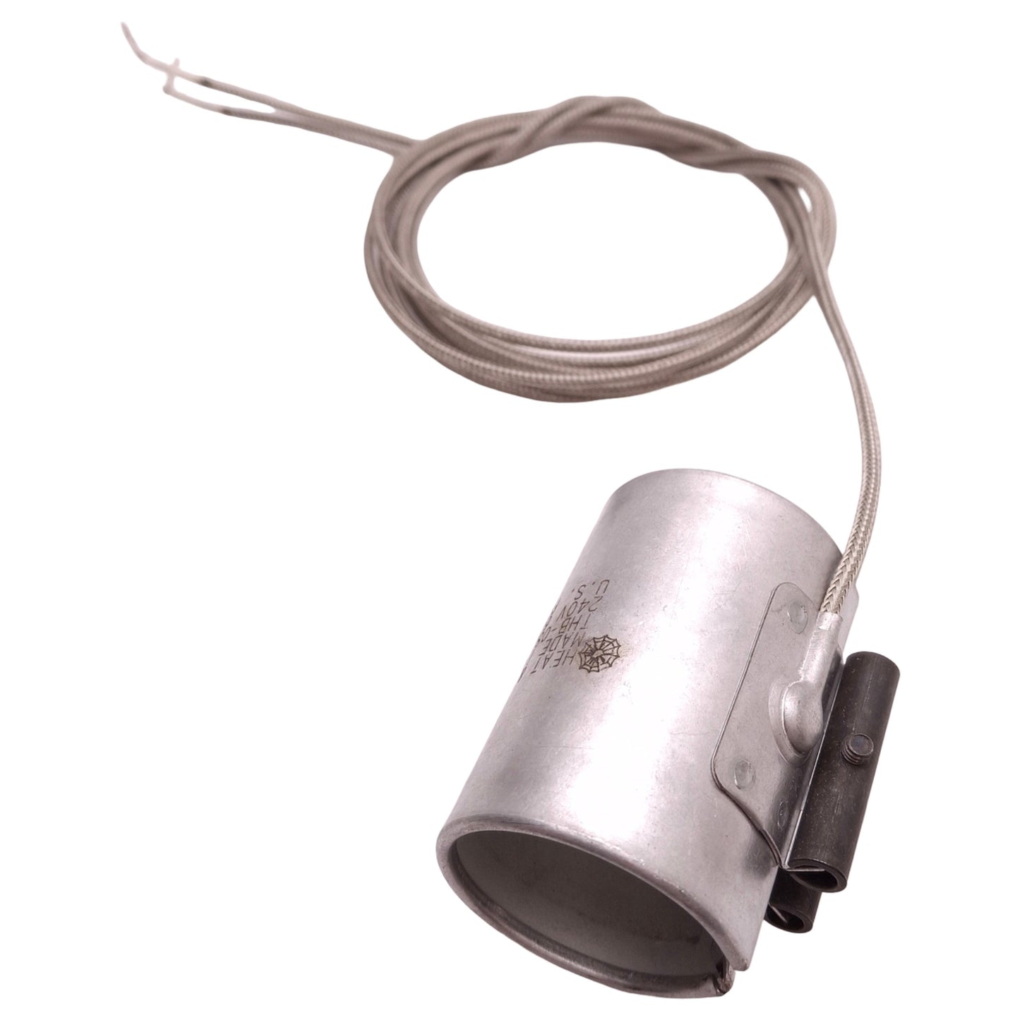 Used Heat & Sensor THB-083 Heater Band 240V 600W, ø1.4" ID, ø1.6" OD, 2.5" Length