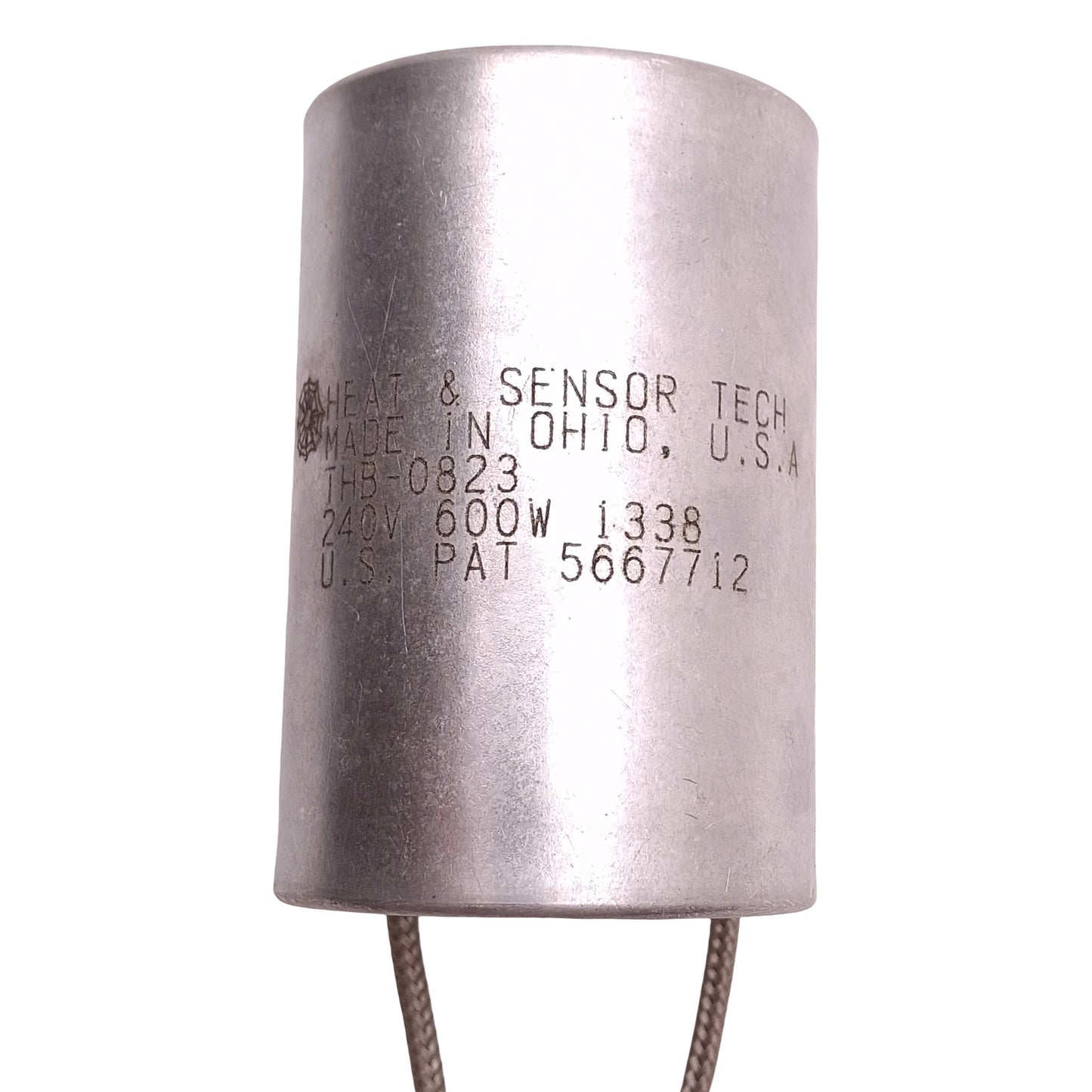 Used Heat & Sensor THB-083 Heater Band 240V 600W, ø1.4" ID, ø1.6" OD, 2.5" Length
