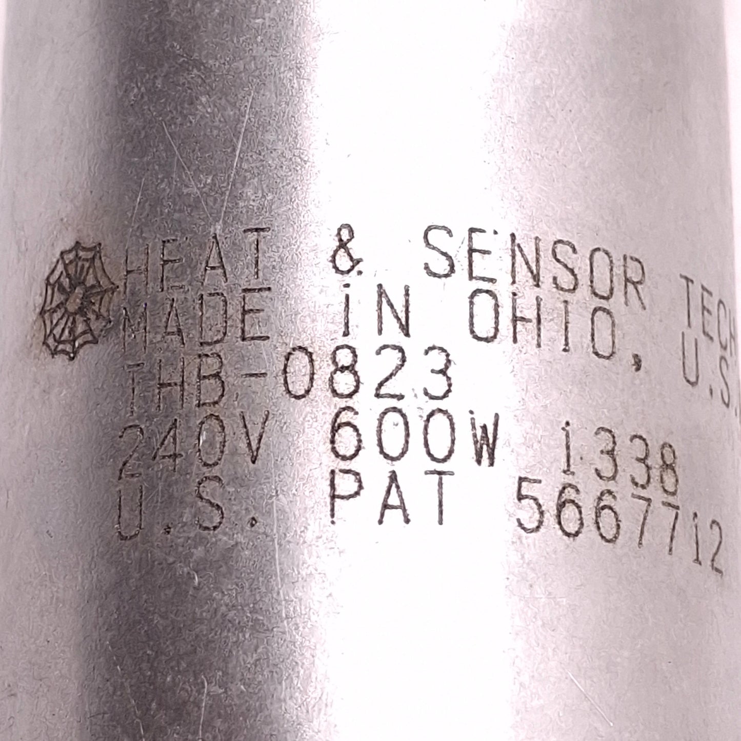 Used Heat & Sensor THB-083 Heater Band 240V 600W, ø1.4" ID, ø1.6" OD, 2.5" Length