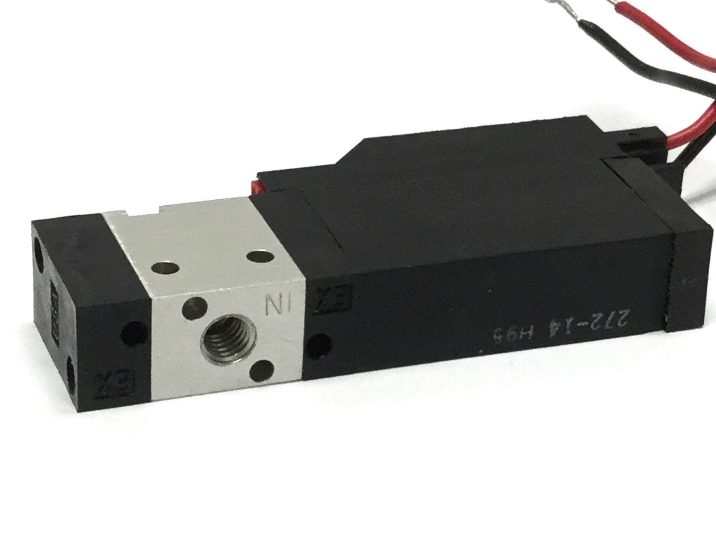 Used Humphrey 401-37 Micro Solenoid Valve 4-Way, 24VDC Coil, 125psi, #10-32 Ports