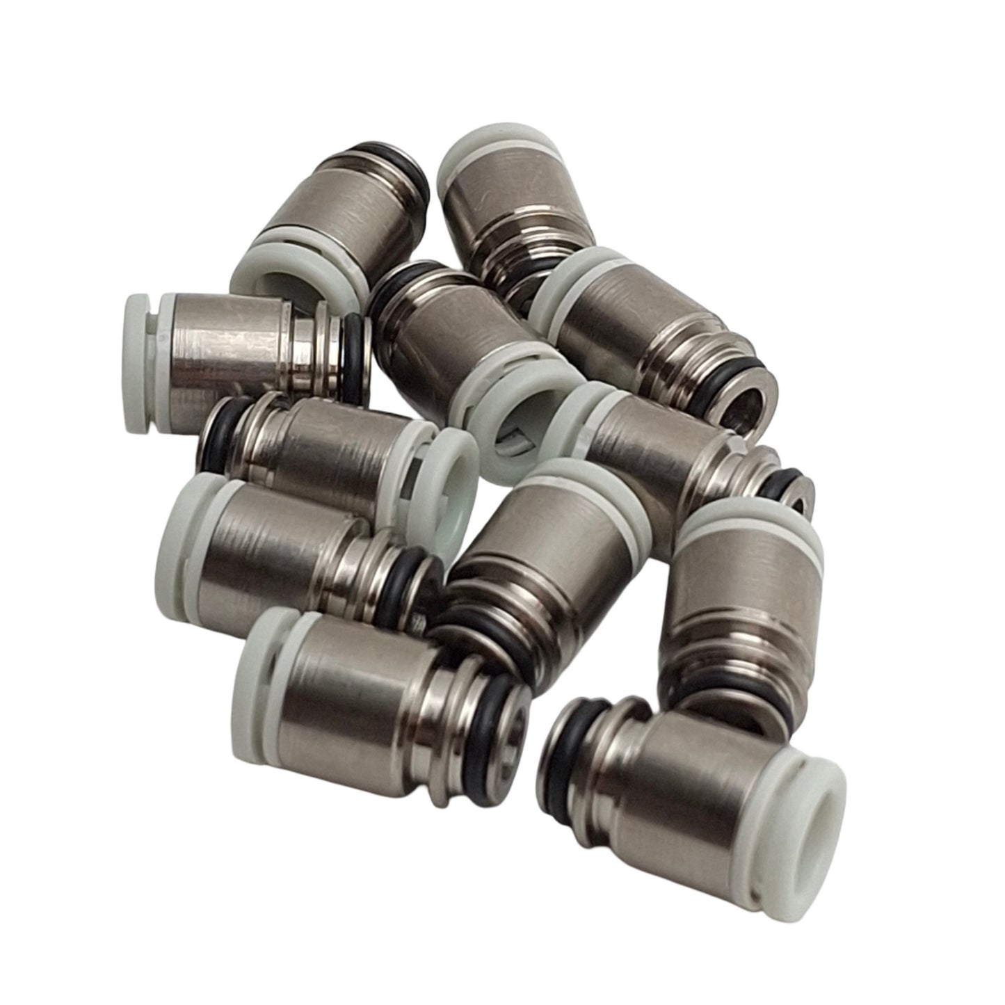New – Open box Lot of 12 SMC VVQ1000-50A-C6 Manifold Fittings, 6mm P2C, For VV5Q Manifolds
