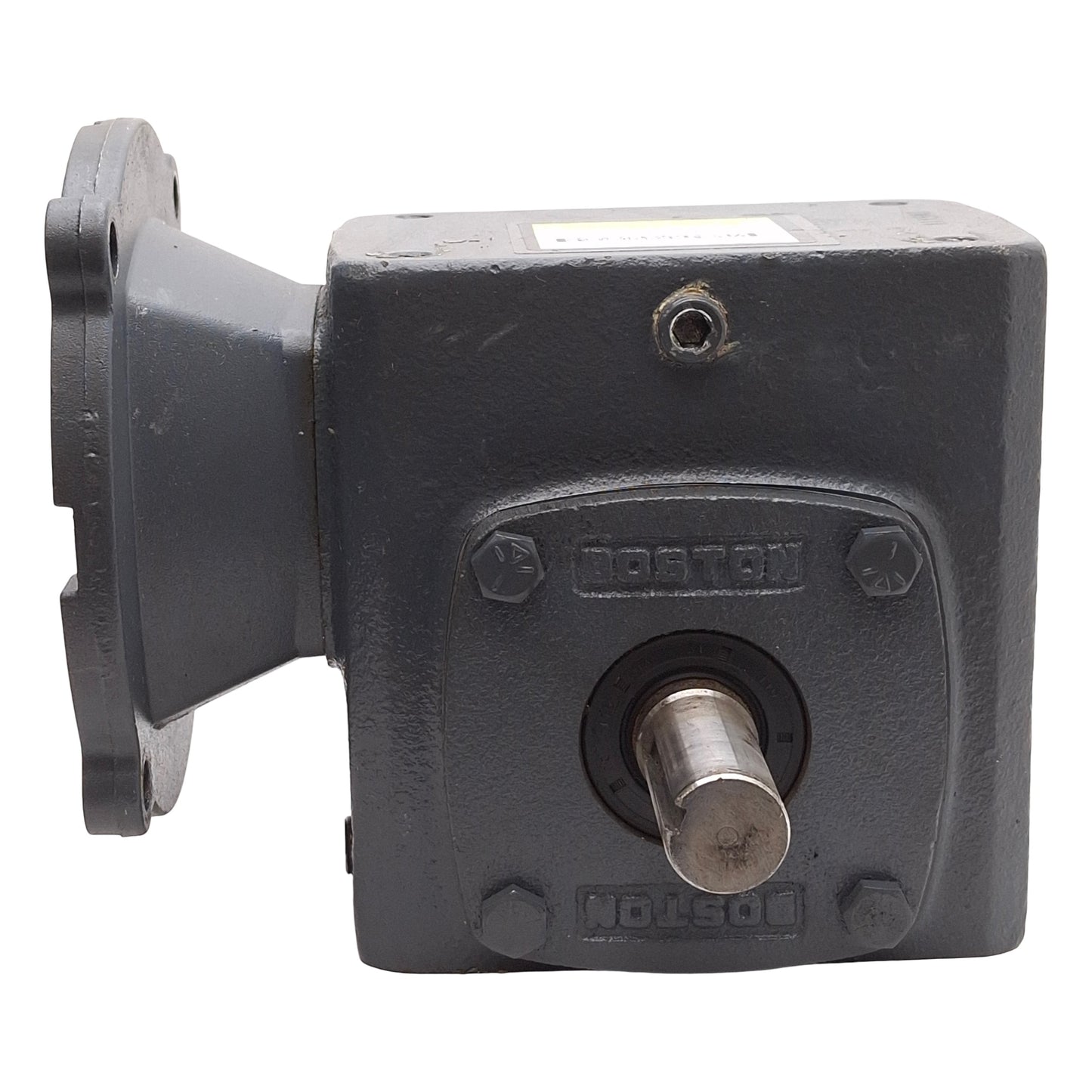 Used Boston Gear F718-20-B5-J Worm Speed Reducer, 20:1, 5/8" Bore, 7/8" Shaft, 56C