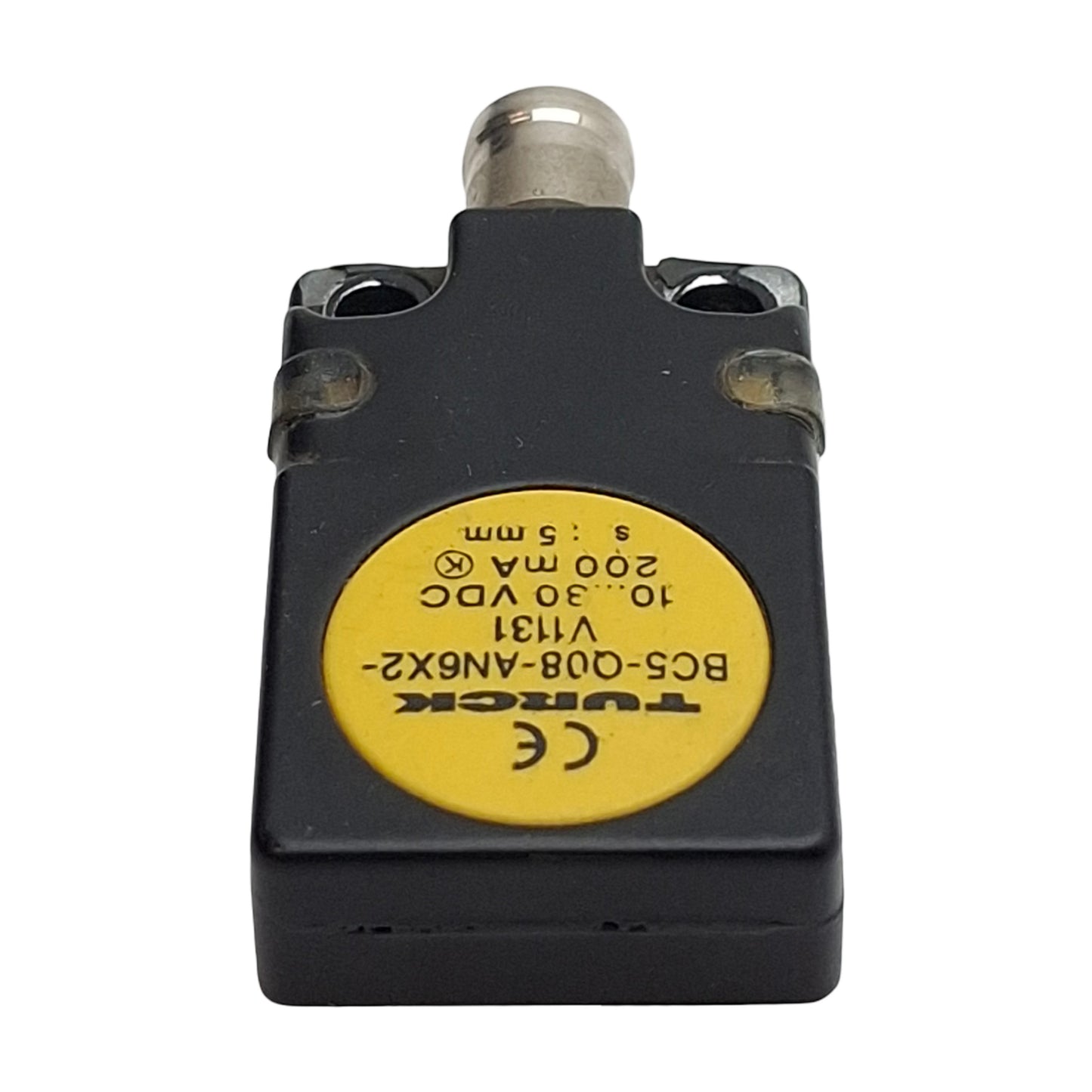 Used Turck BC5-Q08-AN6X2-V1131 Capacitive Sensor, NPN, 5mm, 10-30VDC 200mA, 3-Pin M8