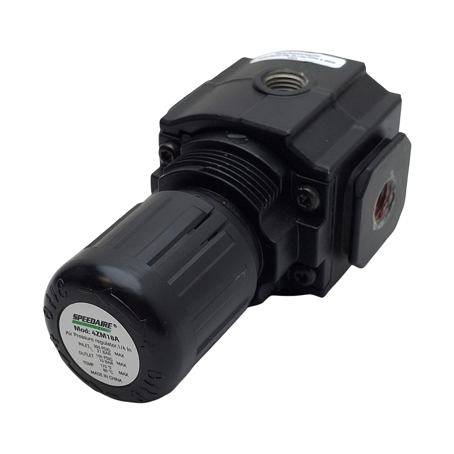Used Speedaire 4ZM18A Pneumatic Regulator, 1/4in NPT, 300psi In, 5-150psi Set, 144cfm