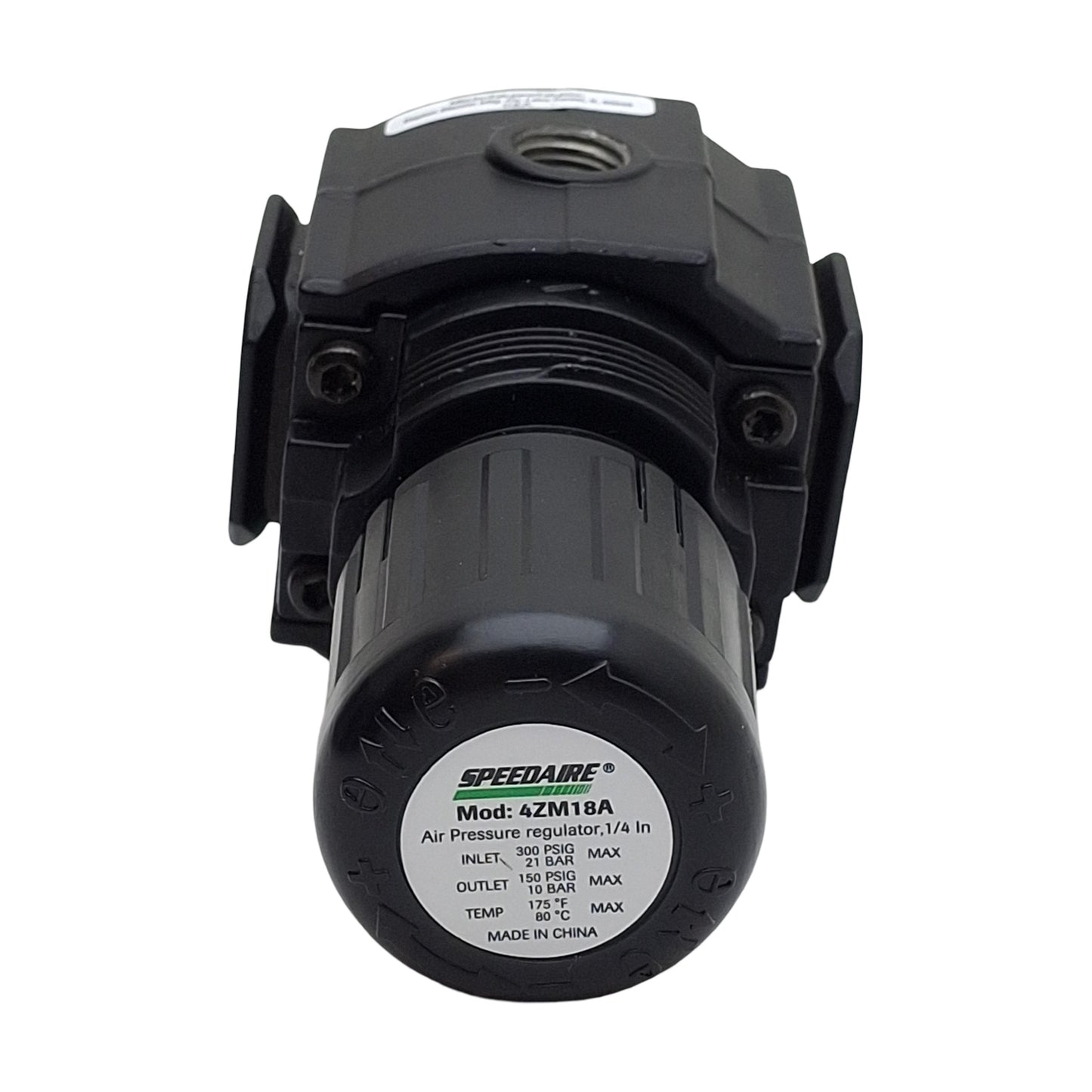 Used Speedaire 4ZM18A Pneumatic Regulator, 1/4in NPT, 300psi In, 5-150psi Set, 144cfm