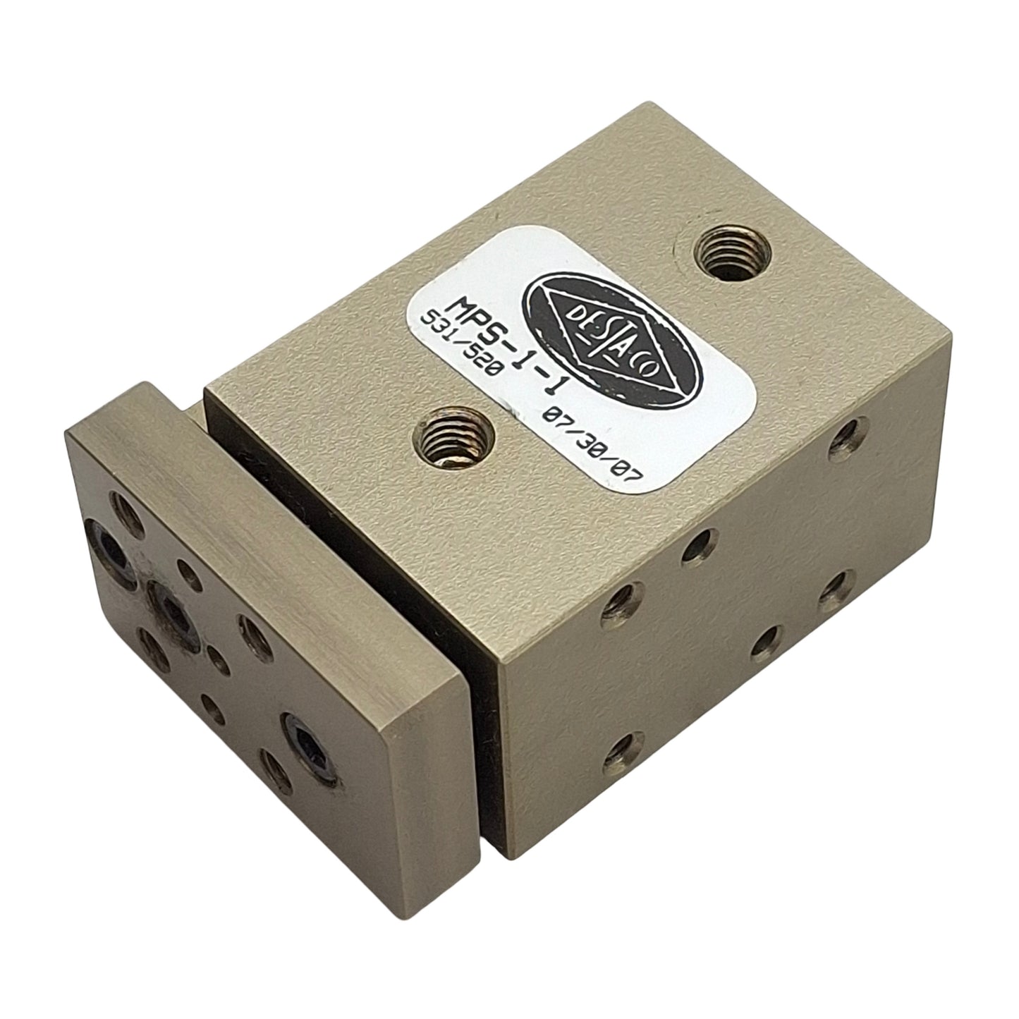 Used Destaco MPS-1-1 Precision Mini Power Slide, ø0.438in Bore, 0.5in Stroke, 15lbf