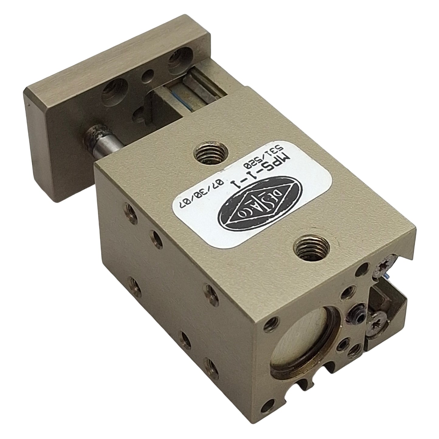Used Destaco MPS-1-1 Precision Mini Power Slide, ø0.438in Bore, 0.5in Stroke, 15lbf