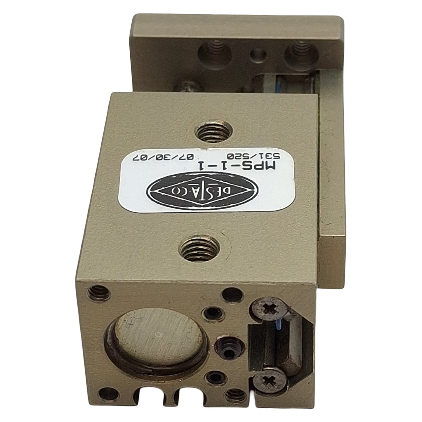 Used Destaco MPS-1-1 Precision Mini Power Slide, ø0.438in Bore, 0.5in Stroke, 15lbf
