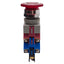 Used Idec AVLW49922D-R-24V Illuminated E-Stop, Twist-Release, 2NO+2NC, 10A 600V