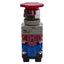 Used Idec AVLW49922D-R-24V Illuminated E-Stop, Twist-Release, 2NO+2NC, 10A 600V