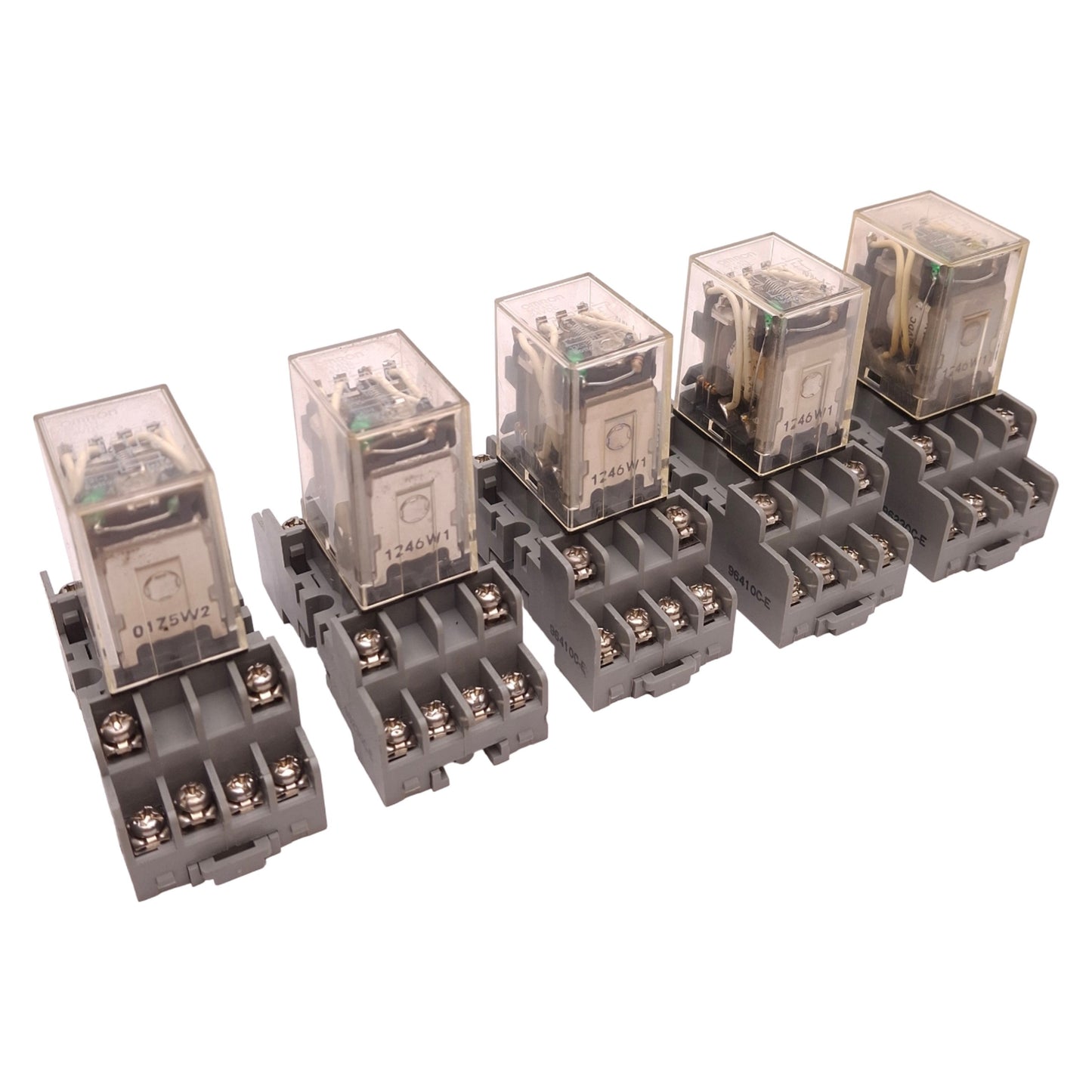 Used Lot of 5 Omron MY4N 24DC Power Relay 4PDT, 250VAC/125VDC, 3A, 24VDC Coil
