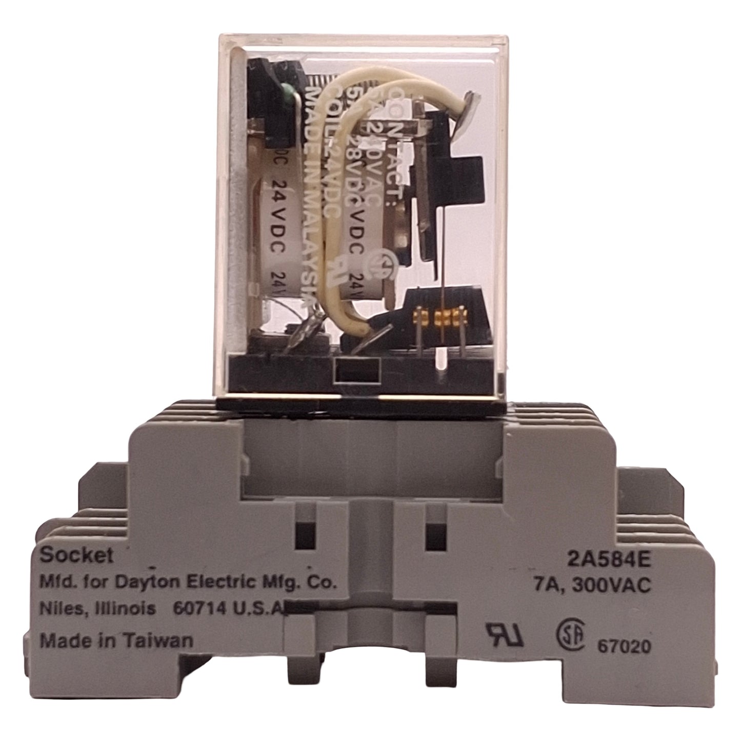 Used Lot of 5 Omron MY4N 24DC Power Relay 4PDT, 250VAC/125VDC, 3A, 24VDC Coil