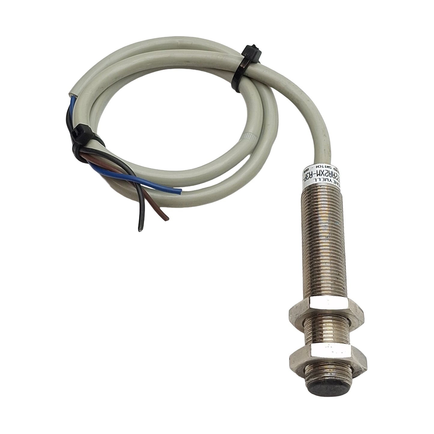 Used Honeywell 972AA2XM-A3P-L Proximity Sensor PNP NO 2mm Range, 10-30VDC 200mA, 0.5m
