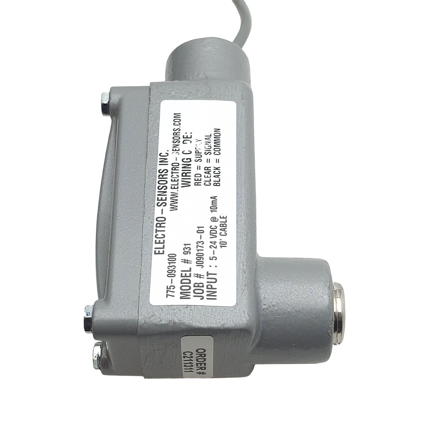 New – Open box Electro-Sensors 775-093100 Hall Effect Sensor, NPN, 1500ft Range, 5-24VDC 10mA