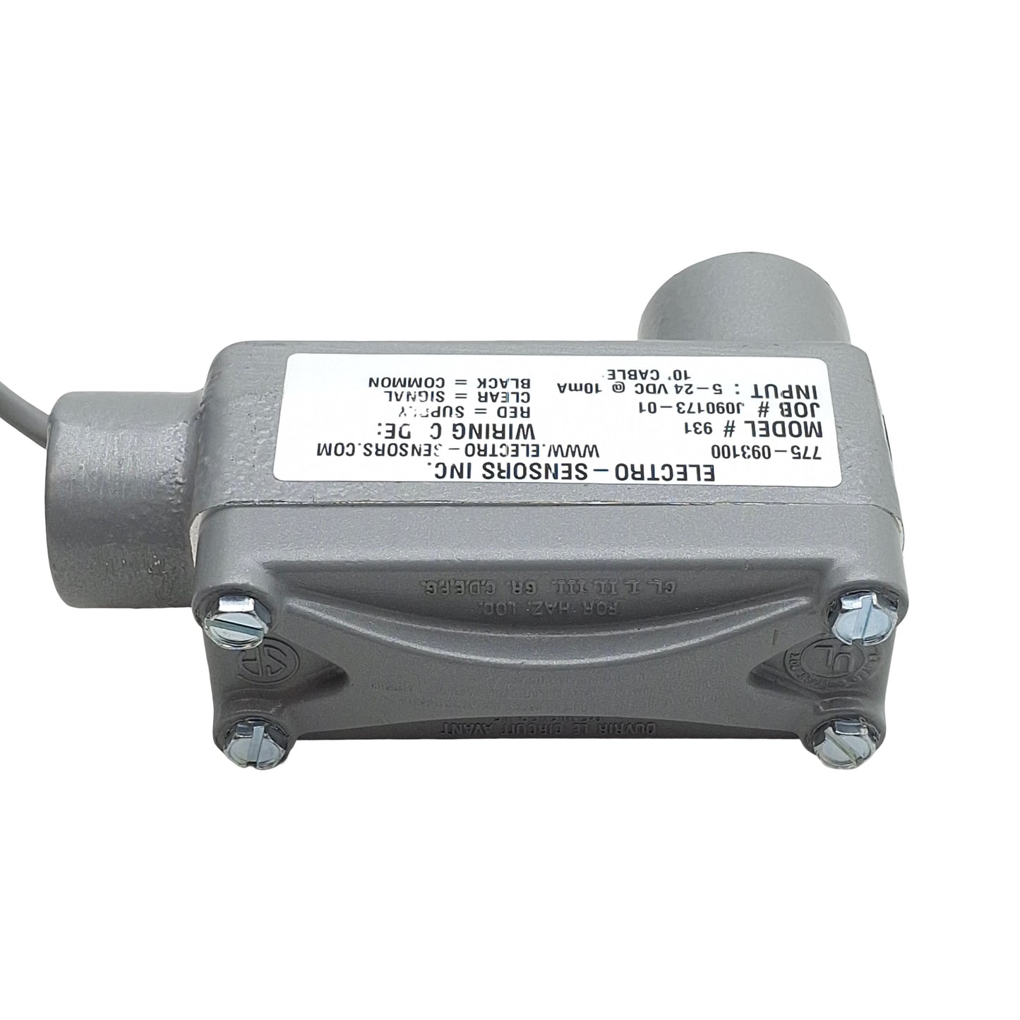 New – Open box Electro-Sensors 775-093100 Hall Effect Sensor, NPN, 1500ft Range, 5-24VDC 10mA