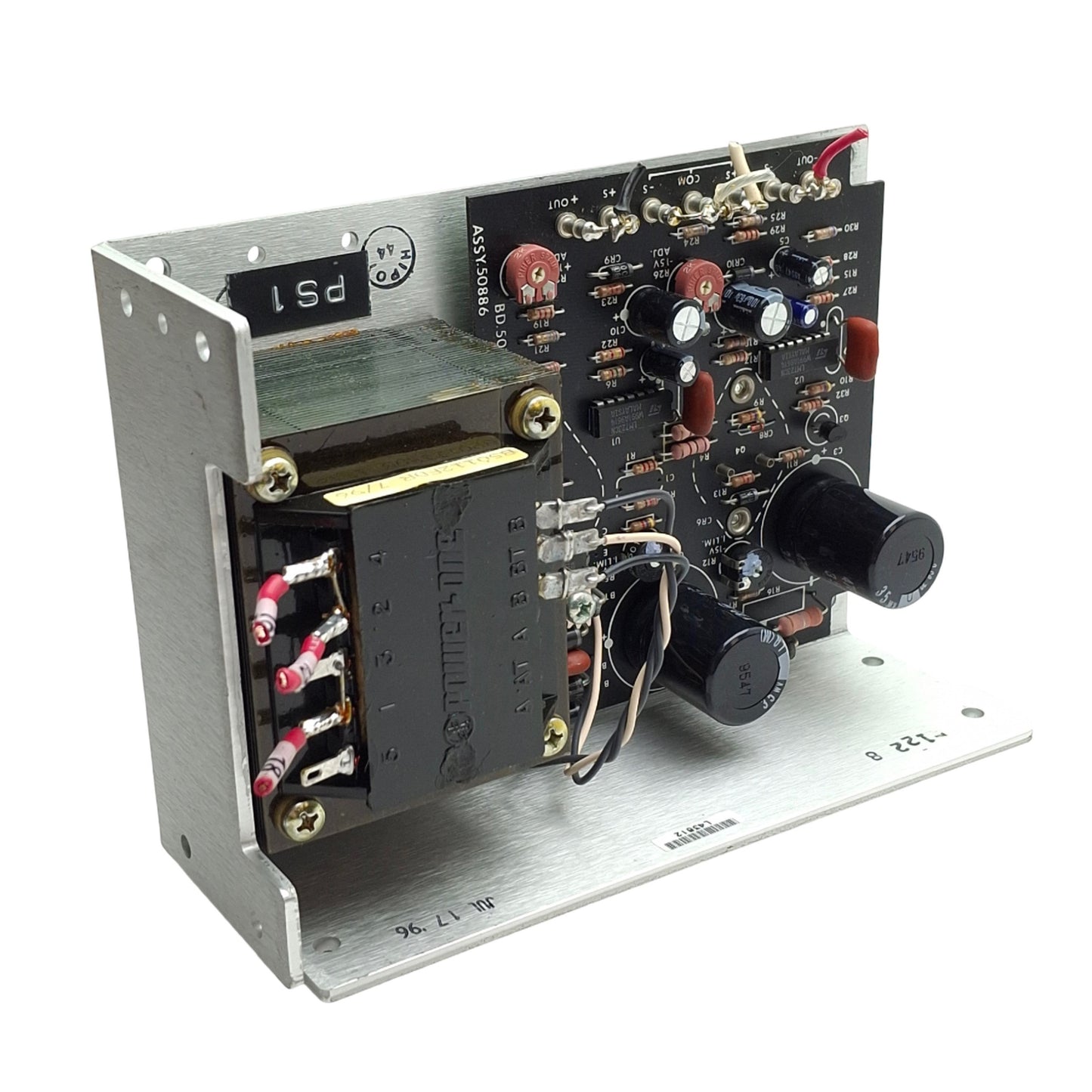 Used Power One HBB 15-1.5-A Power Supply 87-264VAC Input, 2 Channel, 12V & -5VDC 1.7A