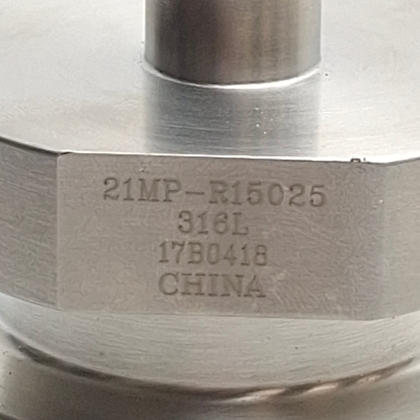 Used Dixon 21MP-R15025 Sanitary Clamp Adapter, 1/4in NPT Male to 1-1/2in OD