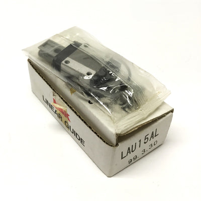 New NSK LAU15AL Preloaded Linear Guide Ball Bearing Block Carriage for 15mm Rails