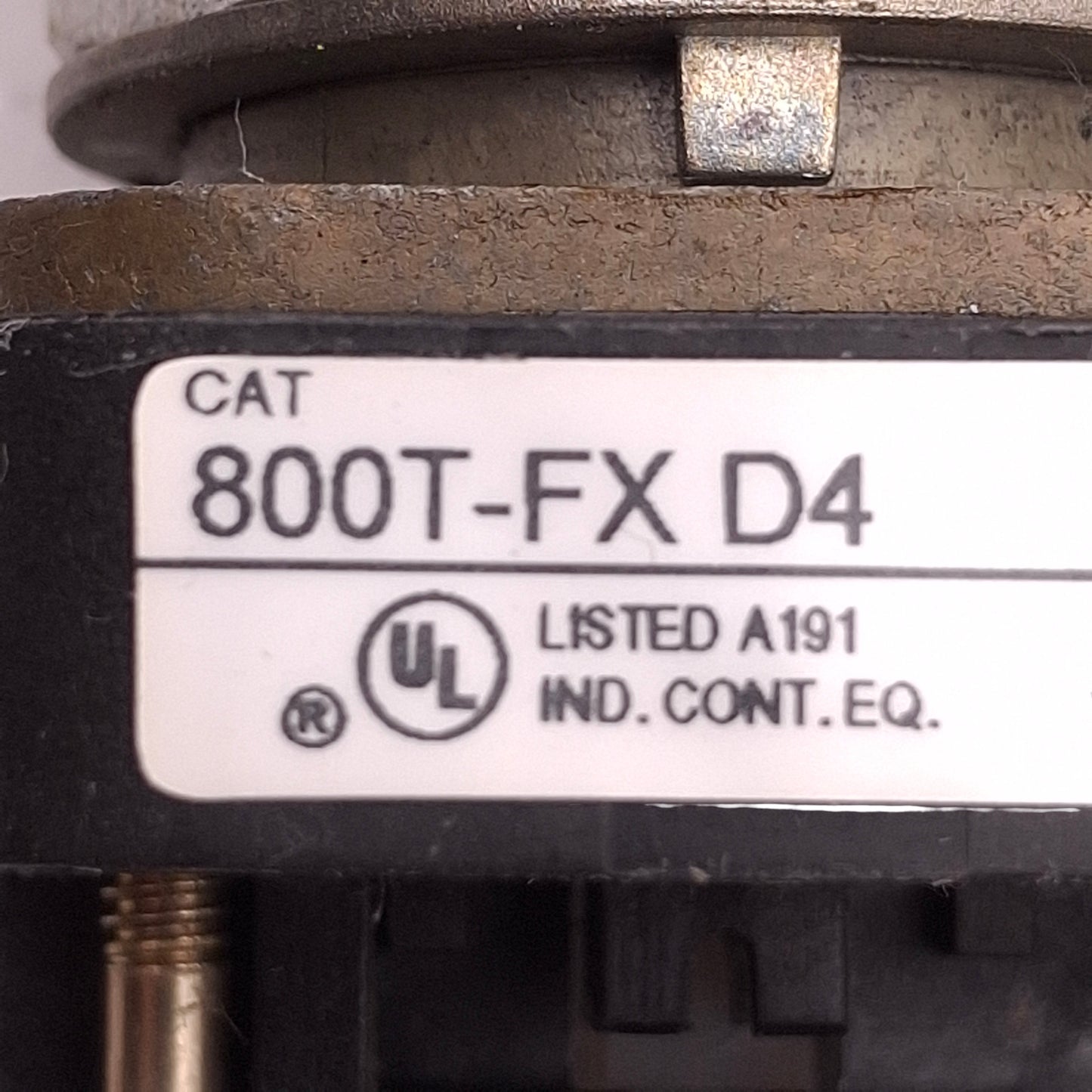 Used Allen Bradley 800T-FX D4 Maintained Red E-Stop Button ø30mm, 1NCLB, 600VAC 10A