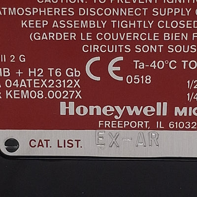 New Honeywell EX-AR Explosion Proof Limit Switch, SPDT, 15A 480VAC/250VDC, 1/2" NPT