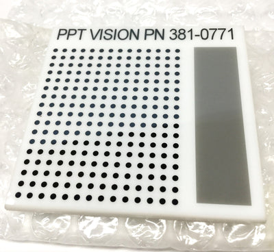 New – Open box PPT Vision 381-0771 Camera Calibration Target 14 x 17 Grid Matrix, ⌀1/16" Dots