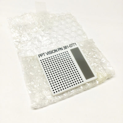 New – Open box PPT Vision 381-0771 Camera Calibration Target 14 x 17 Grid Matrix, ⌀1/16" Dots