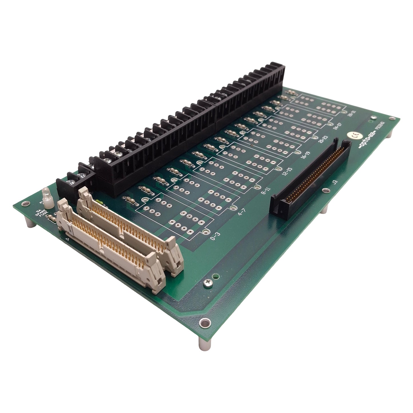 Used OPTO 22 PB32HQ Quad 8-Module Rack For PAMUX 32 Channel Brain Board, 11.5" x6.5"