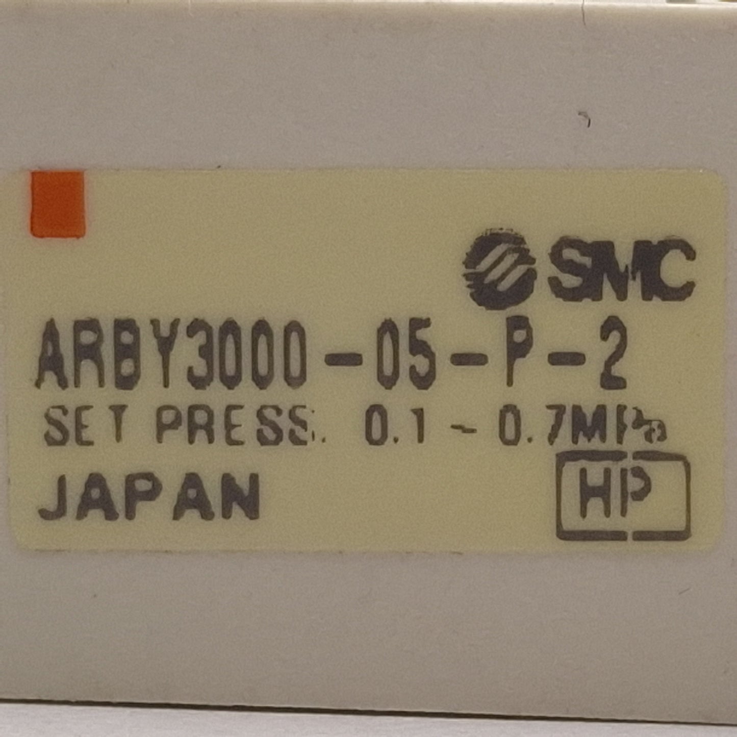 Used SMC ARBY3000-05-P-2 SY3000 Solenoid Interface Regulator w/ Gauge, 0.1-0.7MPa Set