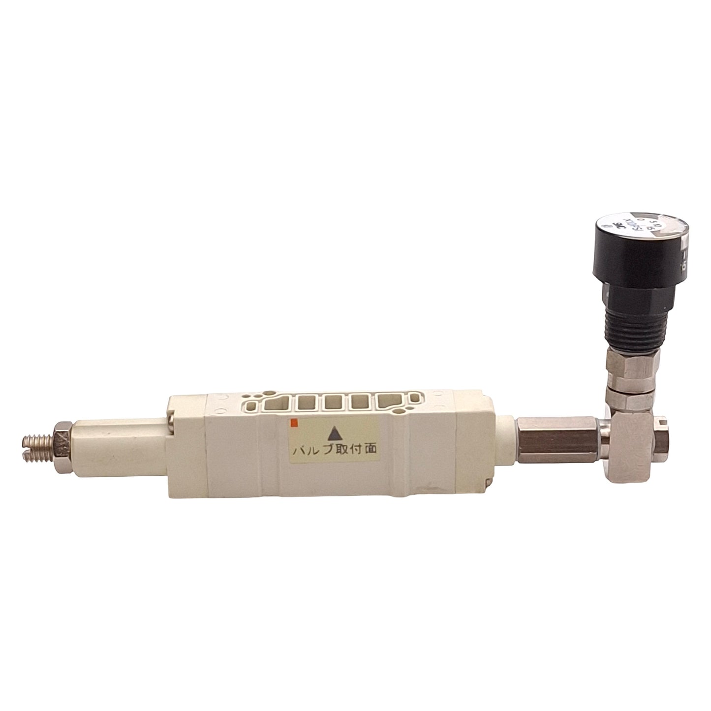 Used SMC ARBY3000-05-P-2 SY3000 Solenoid Interface Regulator w/ Gauge, 0.1-0.7MPa Set