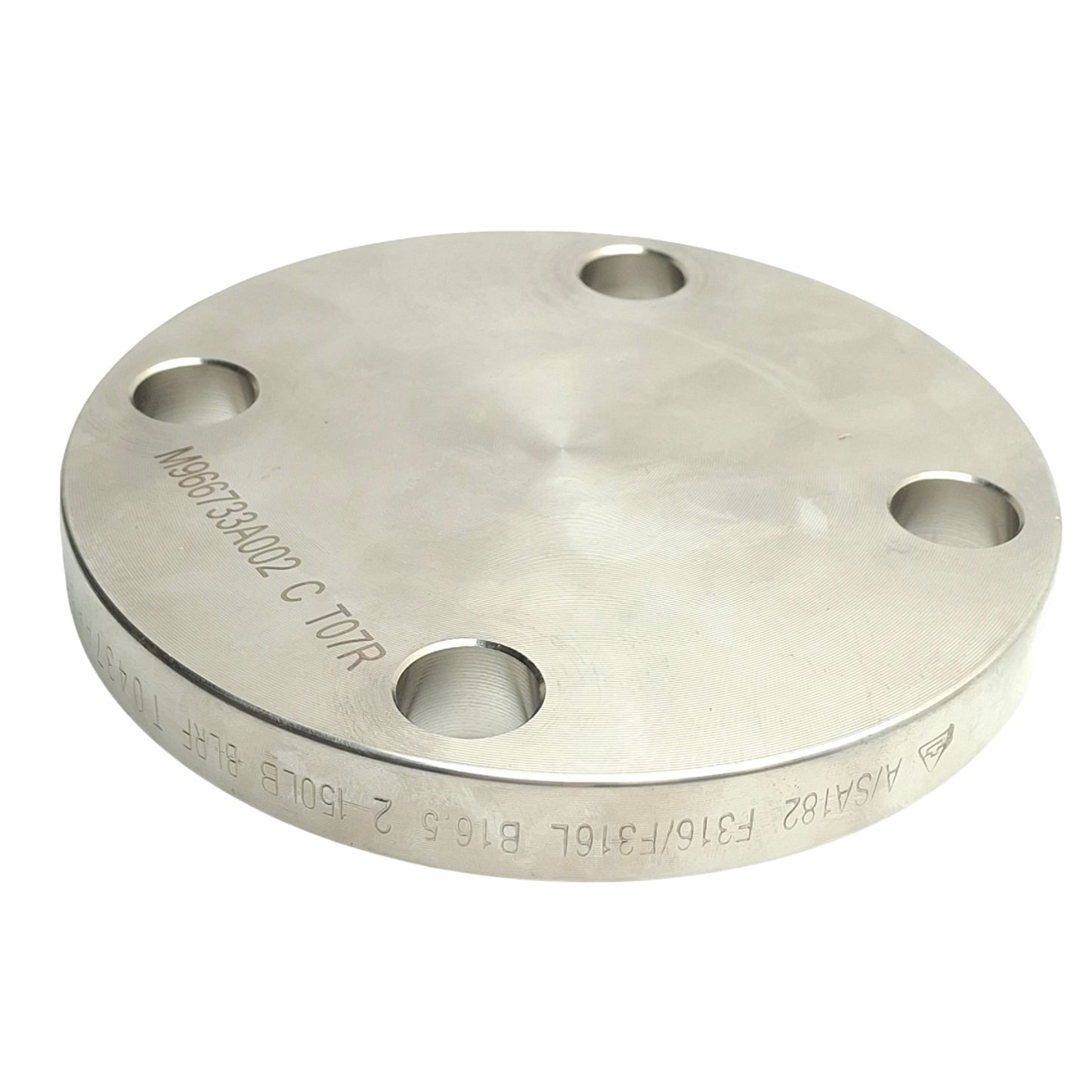 Used ASC S1016BL020N SCI Stainless Steel Flange, #150 Blind Raised Face, 2in Size