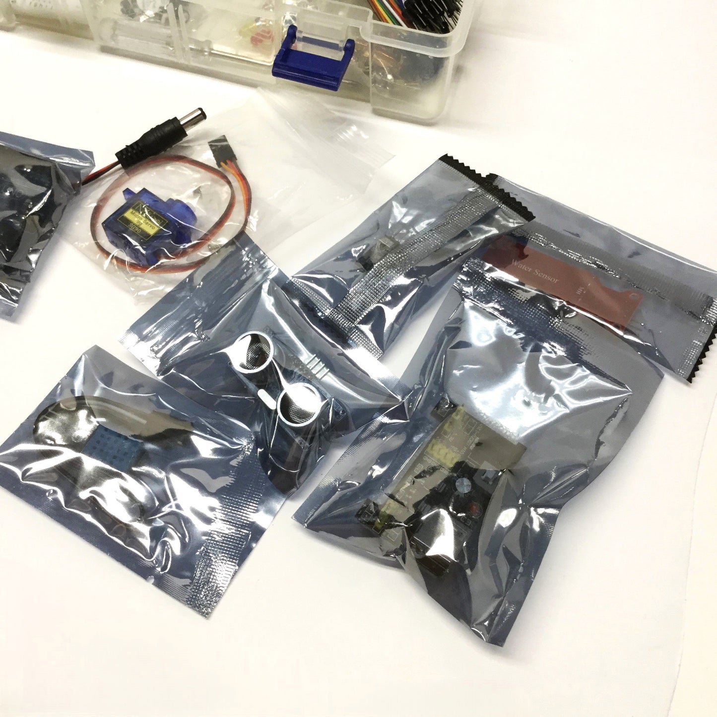 New – Open box Kit of Components Compatible with Arduino UNO; Sensors, Servos, LEDs, LCD, etc.