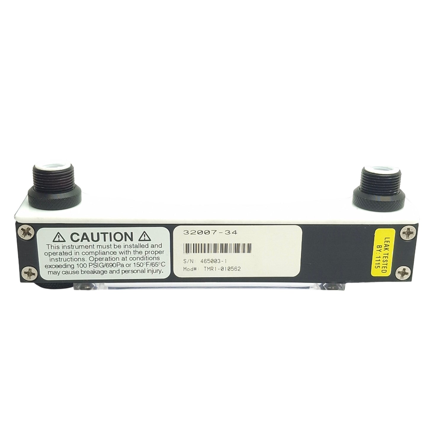 Used Cole Parmer 32007-34 Hydrogen Flow Meter, 0.1L/Min to 3.5L/Min, 1/8in NPT