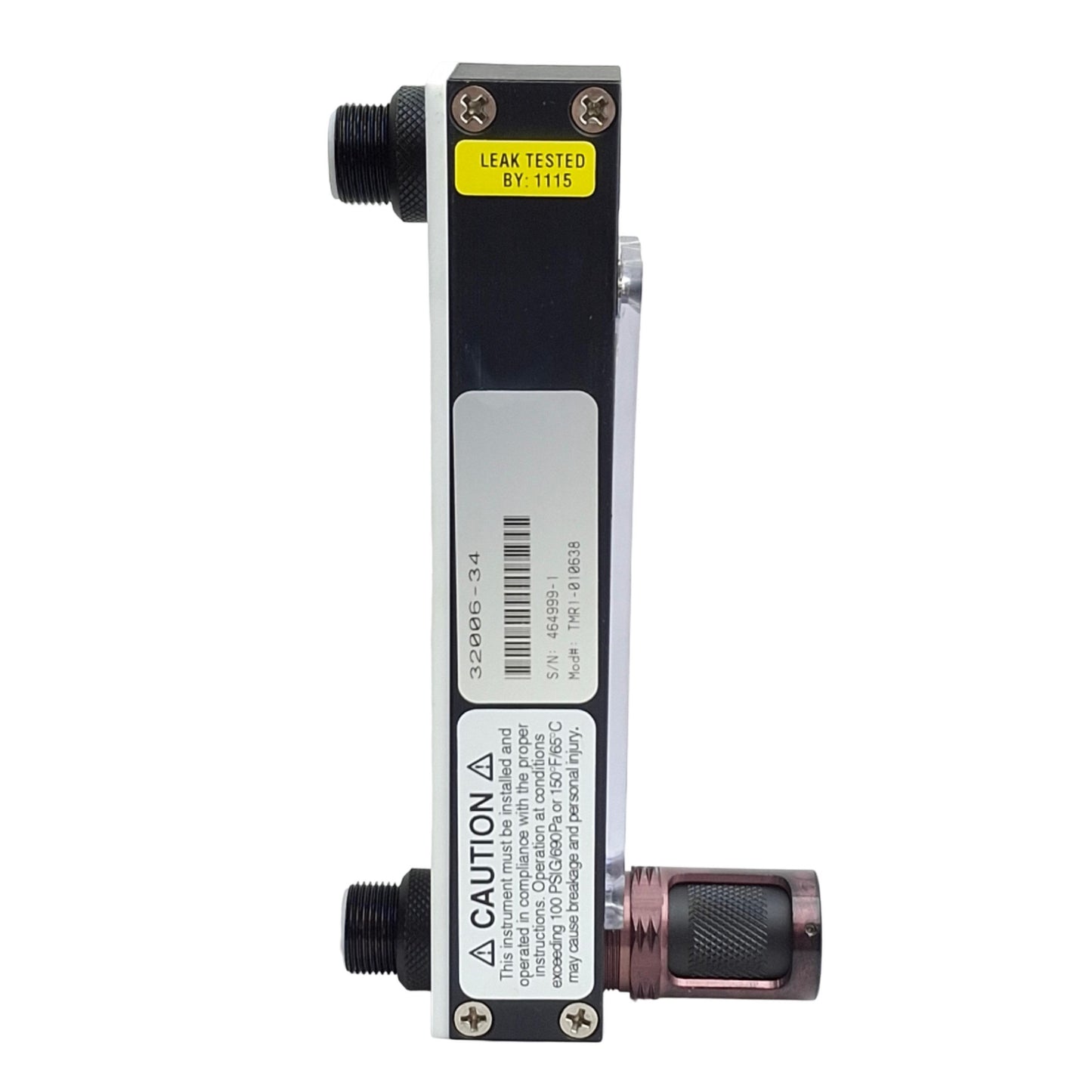 Used Cole Parmer 32006-34 Hydrogen Flow Meter, 0.1L/Min to 3.5L/Min, 1/8in NPT