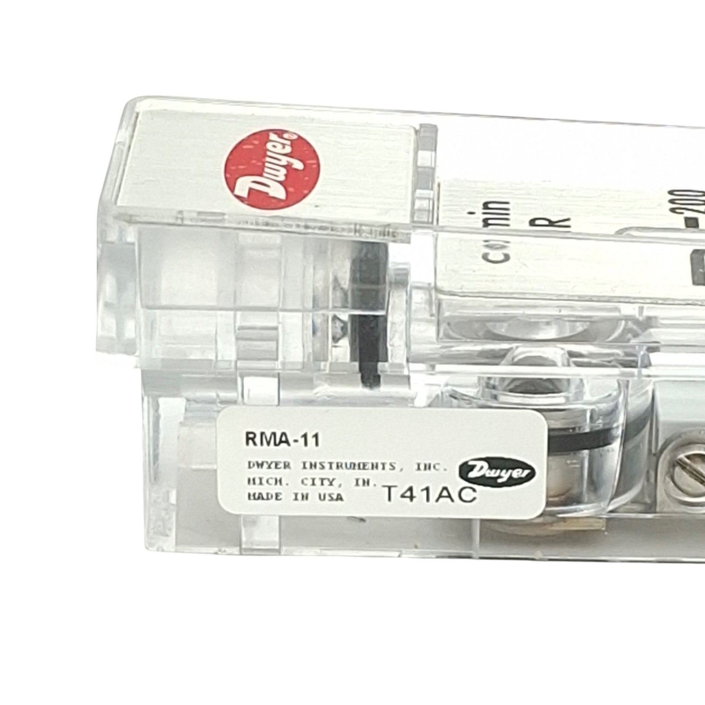 Used Dwyer RMA-11 Rate-Master Flow Meter, 30-200CC/Min Air, 1/8in NPT, 100psi